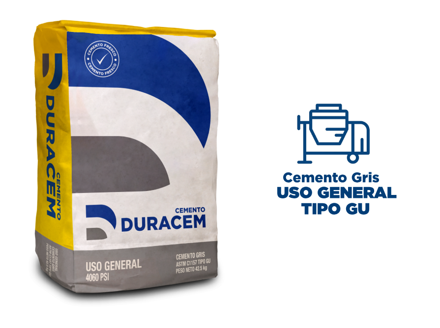 Saco de Cemento Duracem uso general tipo GU