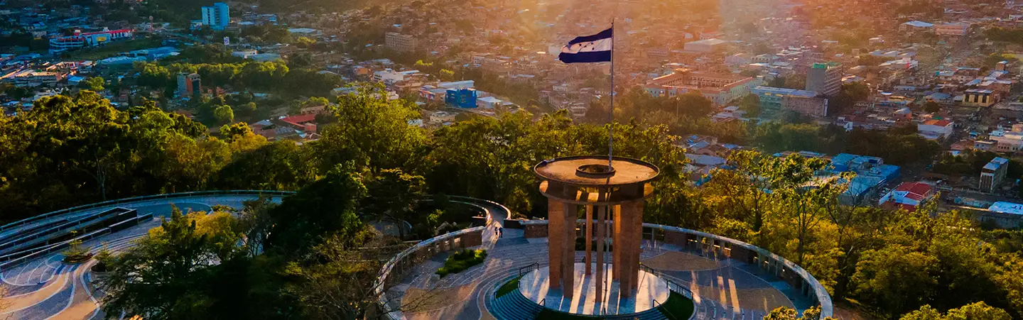 Vista aérea de Tegucigalpa, Honduras